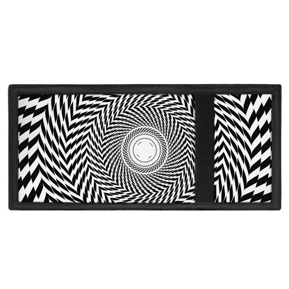 Spiral Illusory Motion Print Trifold Wallet