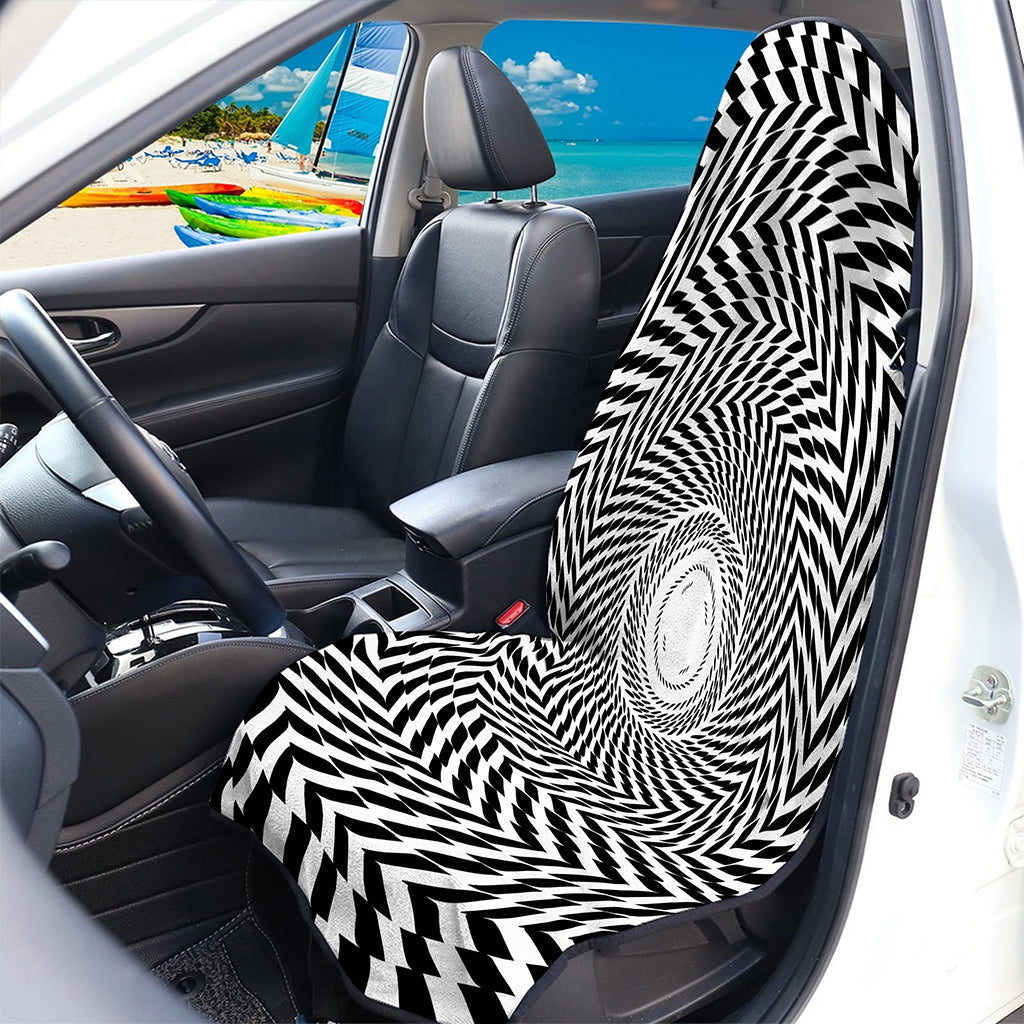 Spiral Illusory Motion Print Waterproof Car Seat Cover