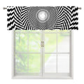 Spiral Illusory Motion Print Window Valance