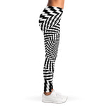 Spiral Illusory Motion Print Women's Leggings