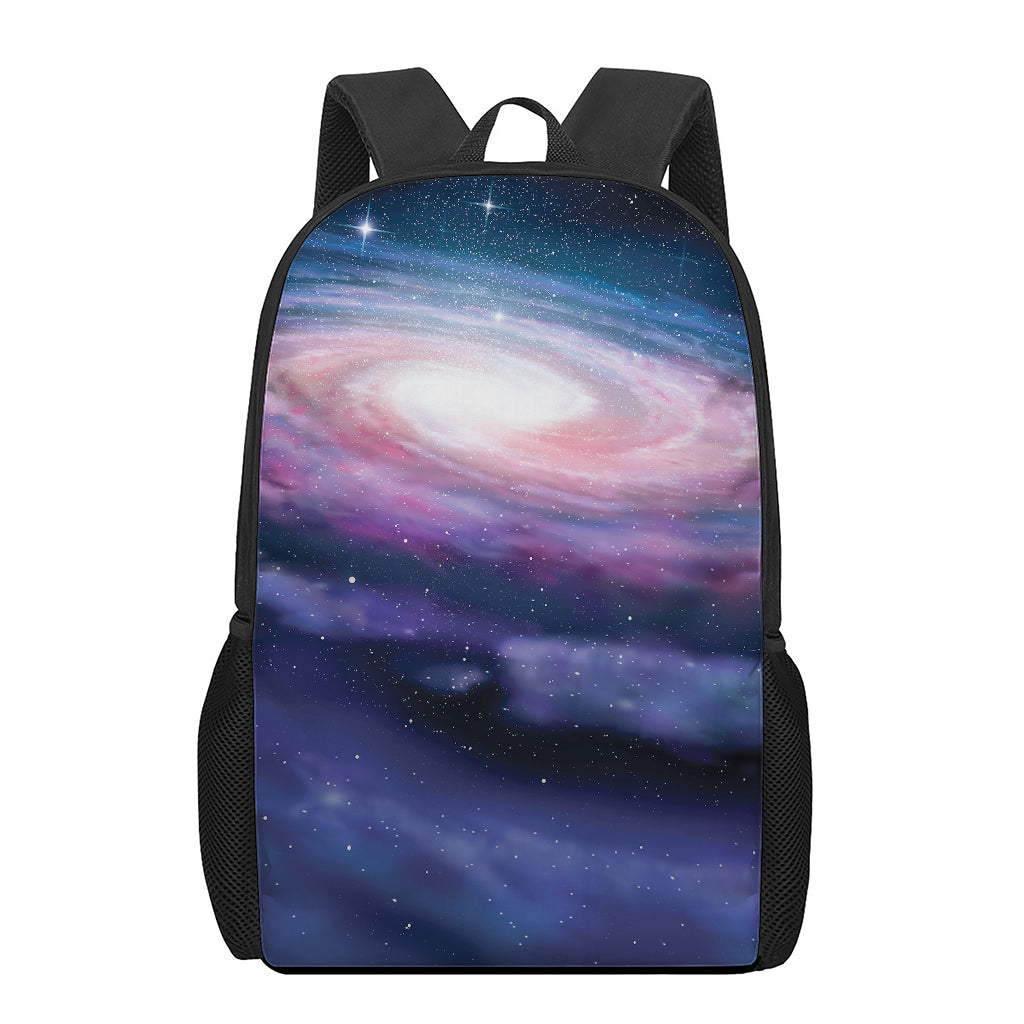 Spiral Milky Way Print 17 Inch Backpack