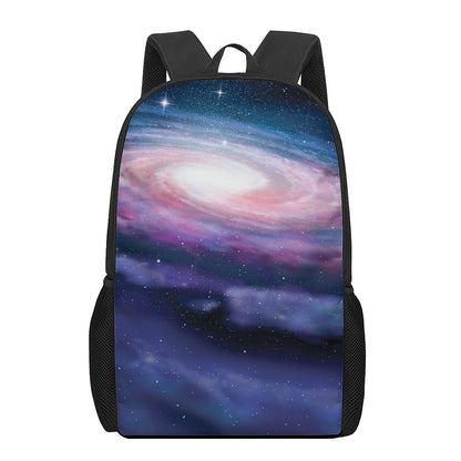 Spiral Milky Way Print 17 Inch Backpack