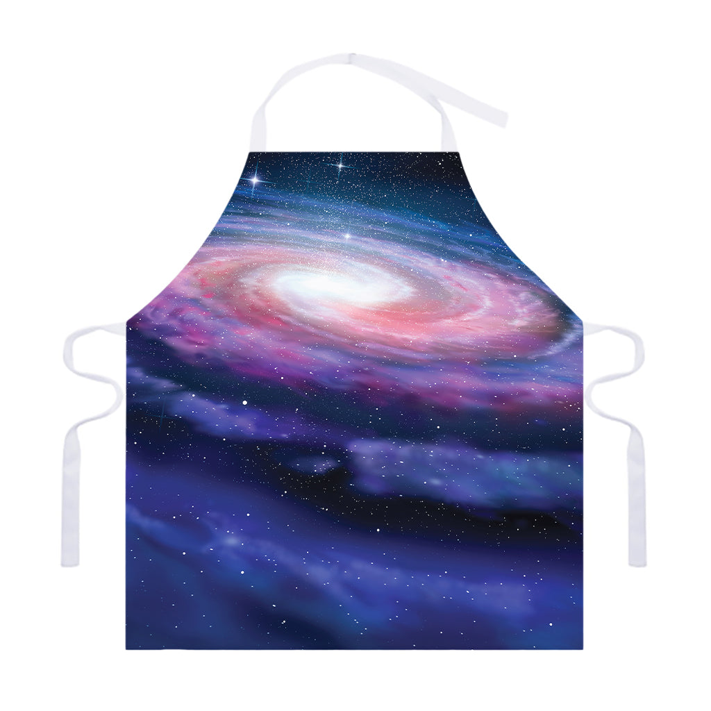 Spiral Milky Way Print Adjustable Apron