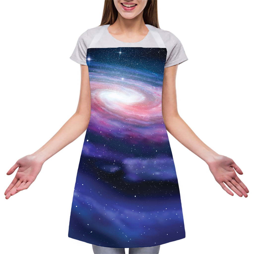 Spiral Milky Way Print Adjustable Apron