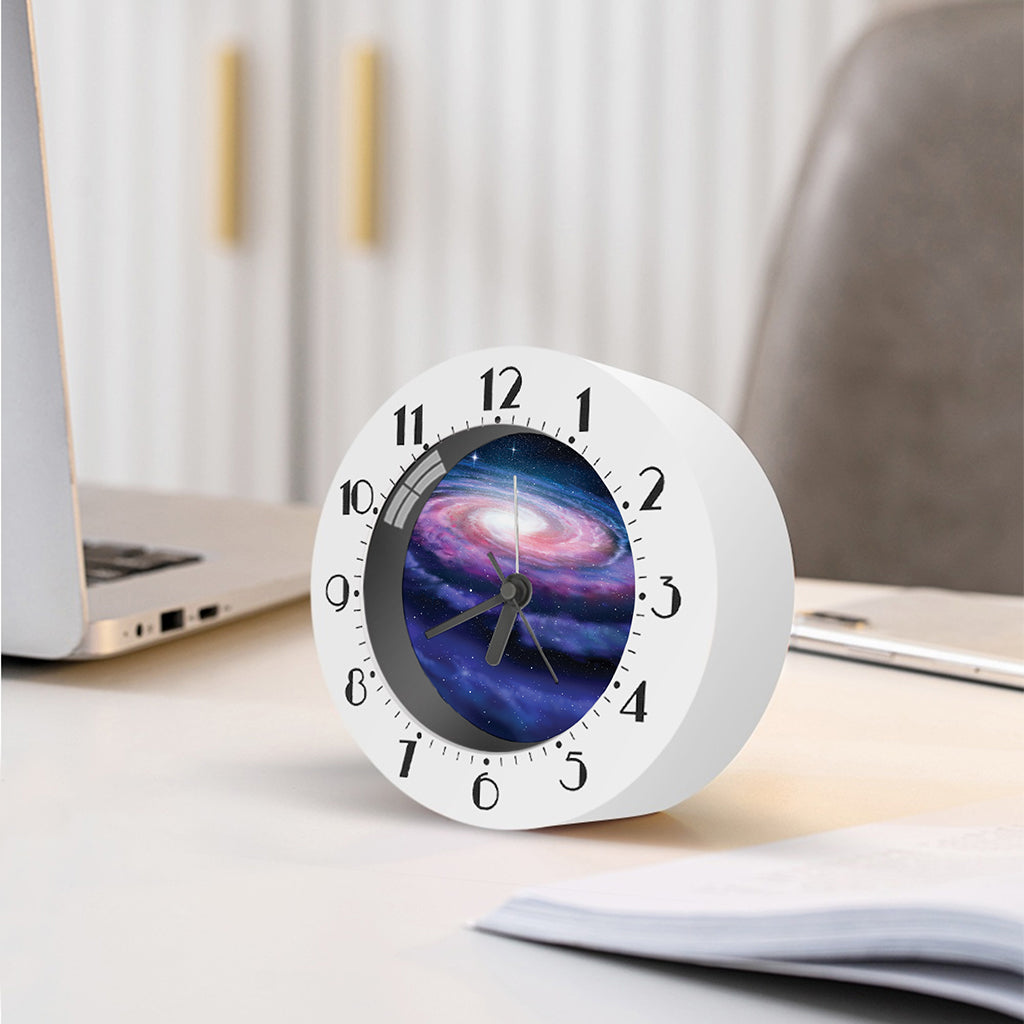 Spiral Milky Way Print Alarm Clock