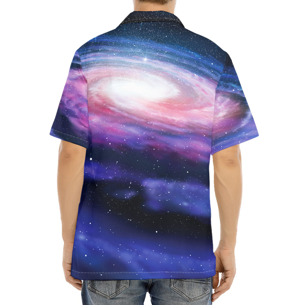 Spiral Milky Way Print Aloha Shirt