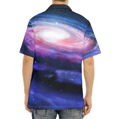 Spiral Milky Way Print Aloha Shirt