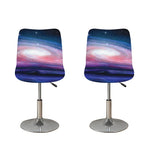 Spiral Milky Way Print Bar Stool Covers