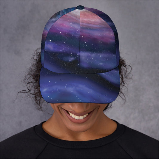 Spiral Milky Way Print Baseball Cap