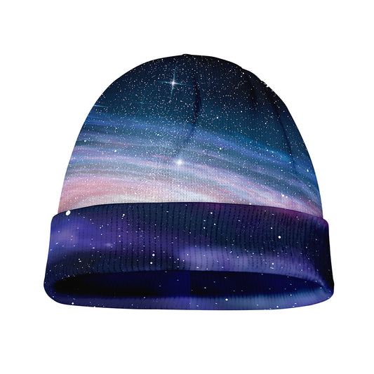 Spiral Milky Way Print Beanie