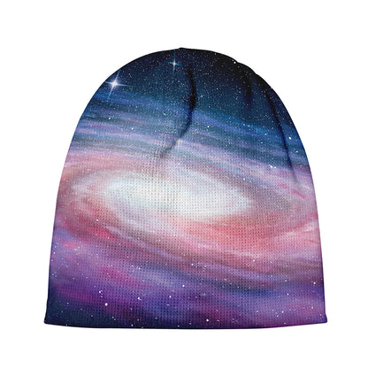 Spiral Milky Way Print Beanie