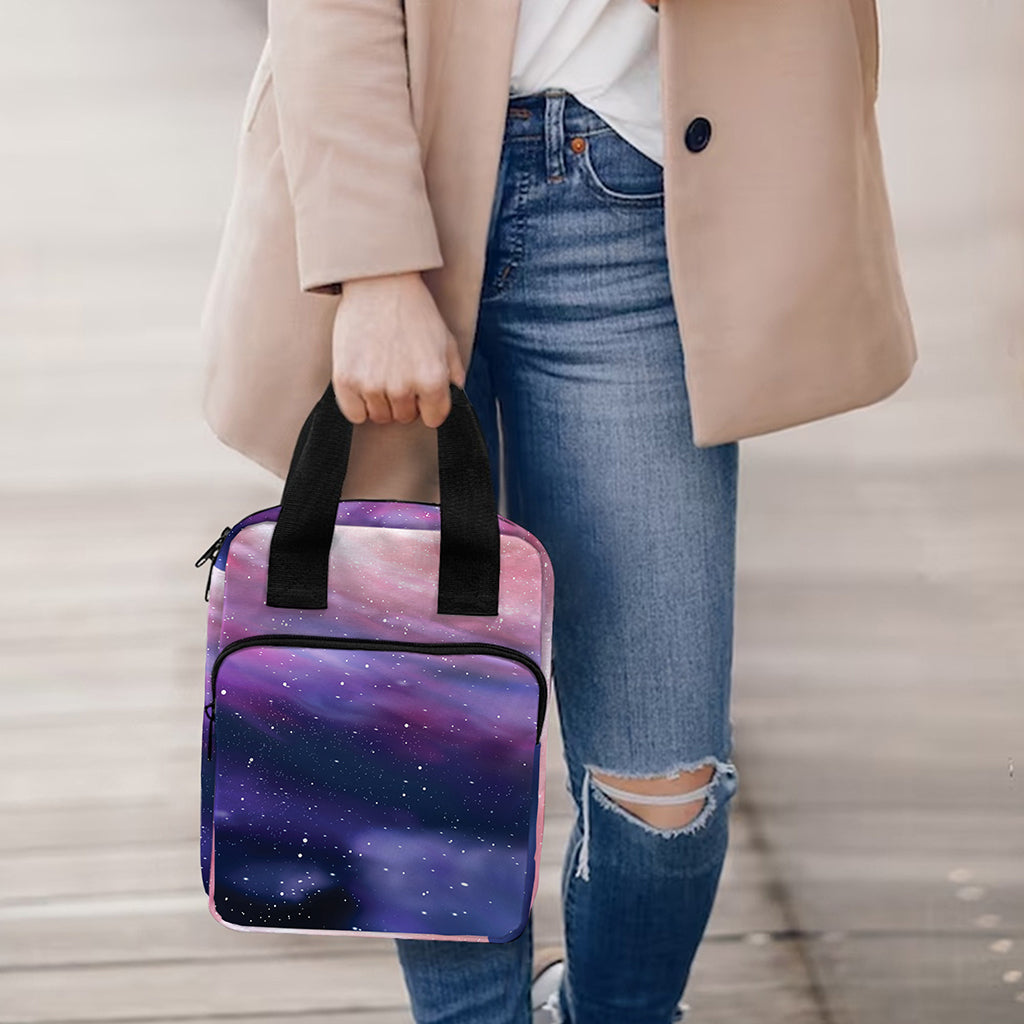 Spiral Milky Way Print Bible Tote Bag