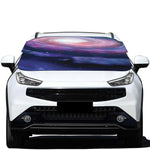 Spiral Milky Way Print Car Windshield Snow Cover