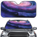 Spiral Milky Way Print Car Windshield Sun Shade