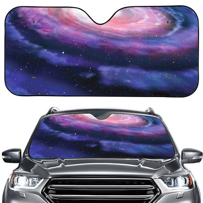 Spiral Milky Way Print Car Windshield Sun Shade