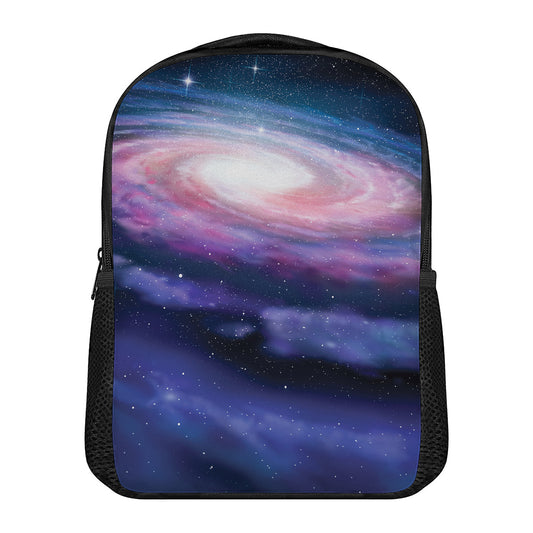 Spiral Milky Way Print Casual Backpack