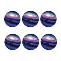 Spiral Milky Way Print Coaster Set