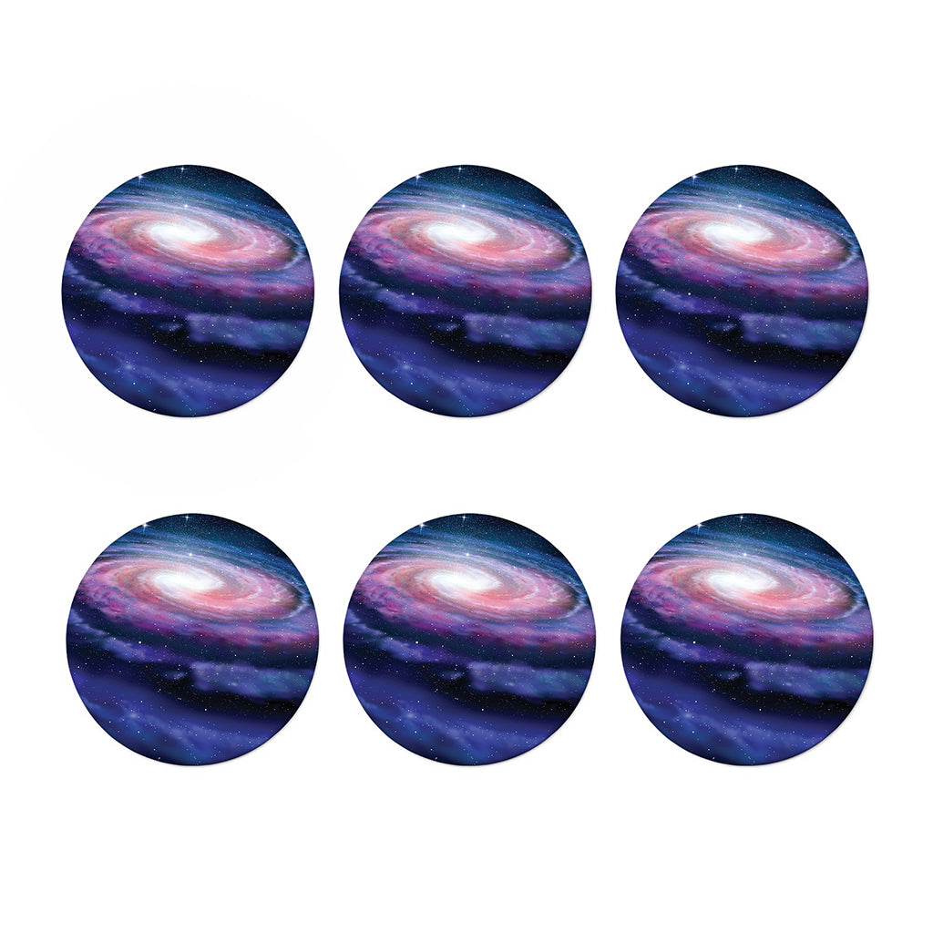 Spiral Milky Way Print Coaster Set