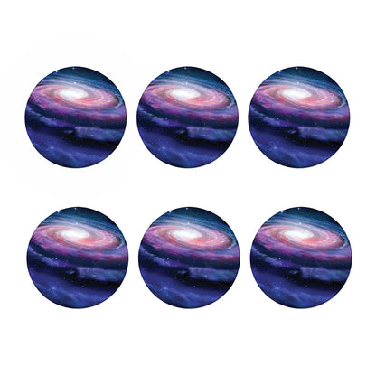 Spiral Milky Way Print Coaster Set