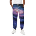 Spiral Milky Way Print Cotton Sweatpants