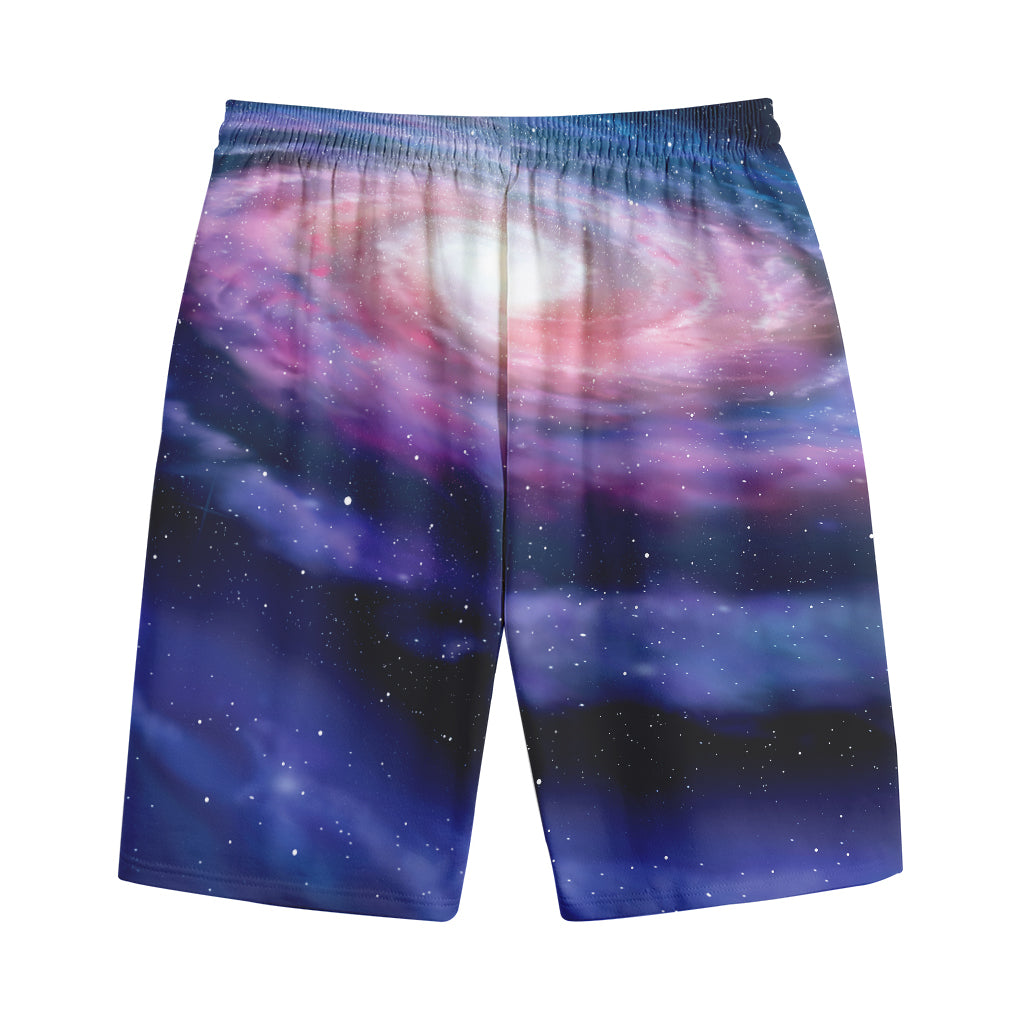 Spiral Milky Way Print Cotton Shorts