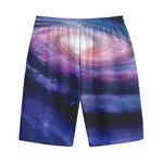 Spiral Milky Way Print Cotton Shorts