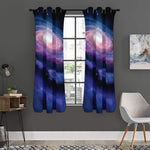 Spiral Milky Way Print Curtain