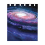 Spiral Milky Way Print Curtain