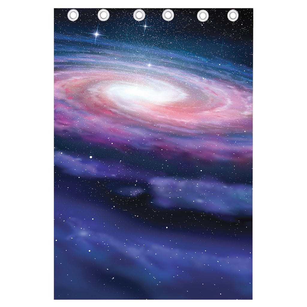 Spiral Milky Way Print Curtain