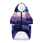 Spiral Milky Way Print Dog Zip Up Hoodie