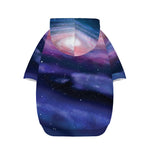 Spiral Milky Way Print Dog Zip Up Hoodie