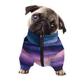 Spiral Milky Way Print Dog Zip Up Jacket