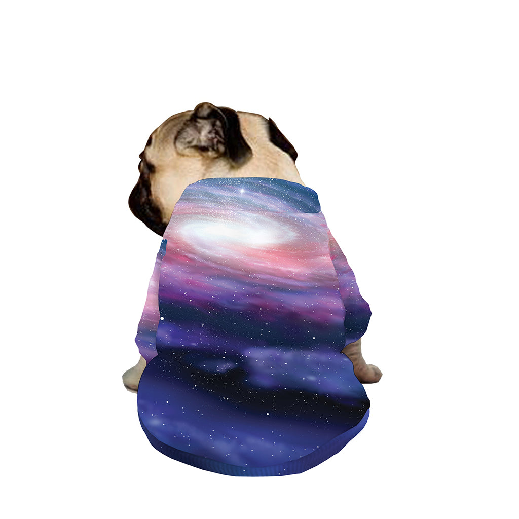Spiral Milky Way Print Dog Zip Up Jacket