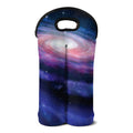 Spiral Milky Way Print Double Neoprene Wine Tote