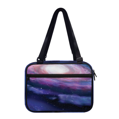 Spiral Milky Way Print Double Strap Bible Bag