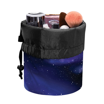 Spiral Milky Way Print Drawstring Makeup Bag