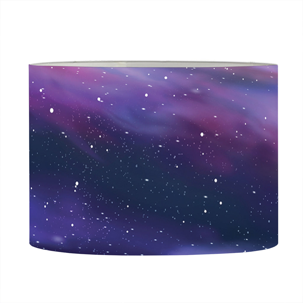 Spiral Milky Way Print Drum Lamp Shade