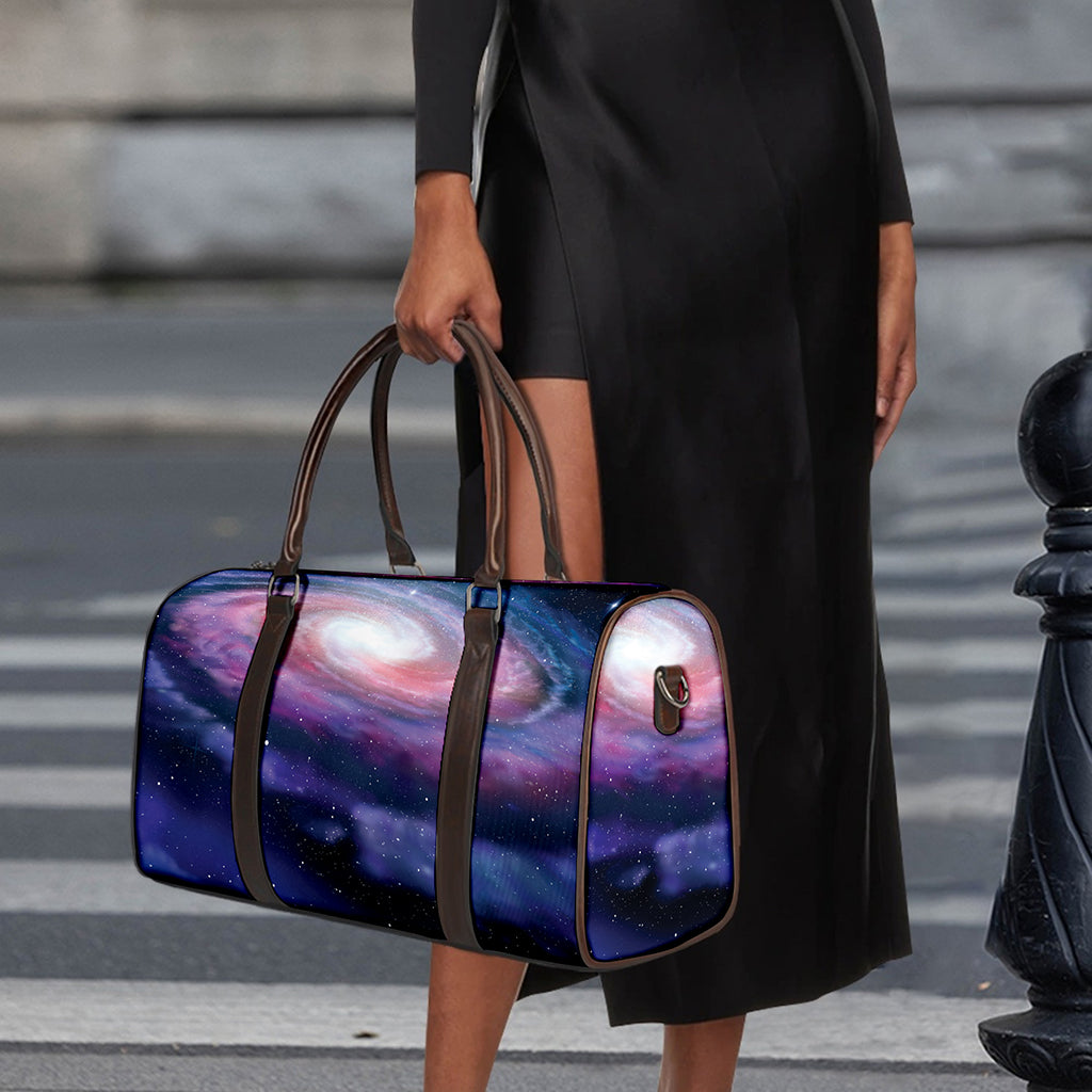 Spiral Milky Way Print Duffle Bag
