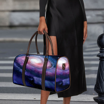 Spiral Milky Way Print Duffle Bag