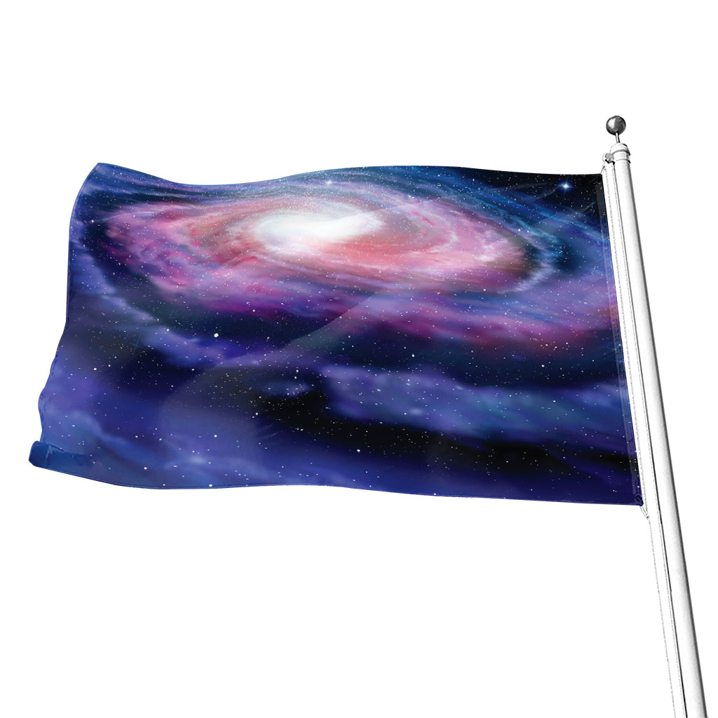 Spiral Milky Way Print Flag