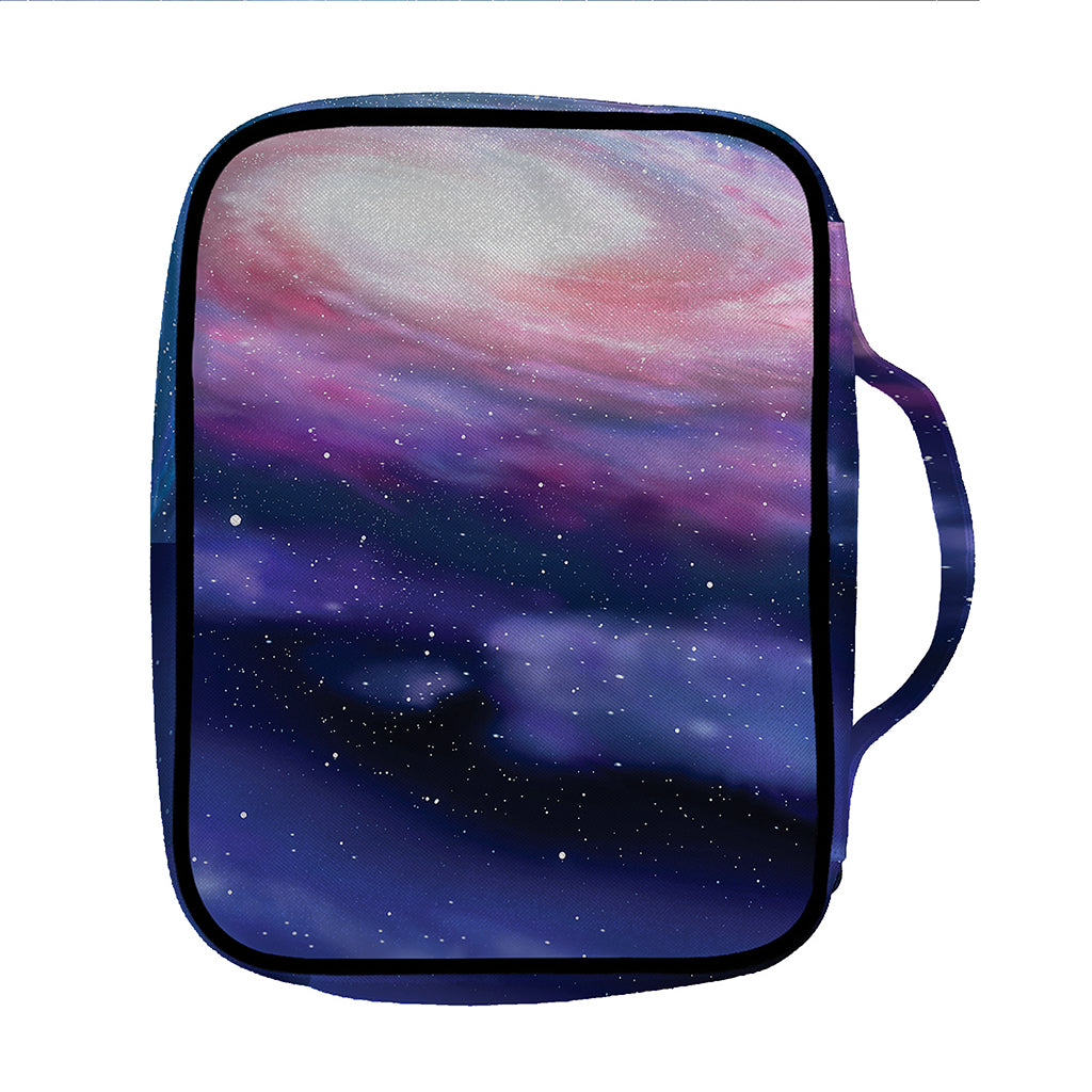 Spiral Milky Way Print Front Pocket Bible Bag