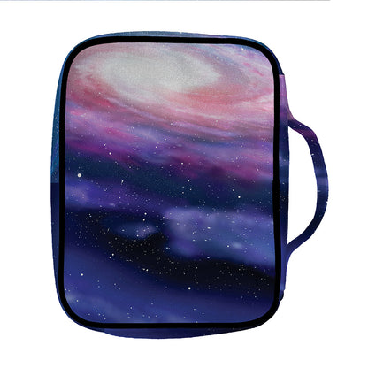 Spiral Milky Way Print Front Pocket Bible Bag