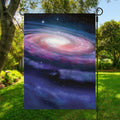 Spiral Milky Way Print Garden Flag