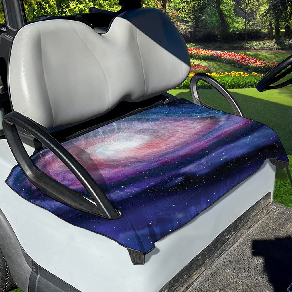 Spiral Milky Way Print Golf Cart Seat Cover