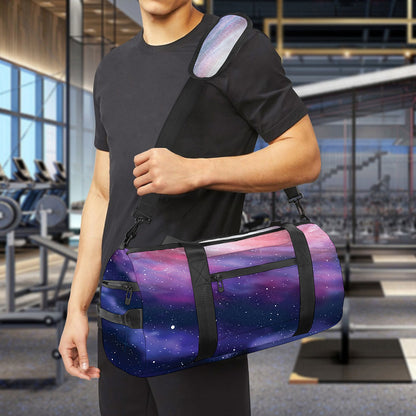 Spiral Milky Way Print Gym Bag