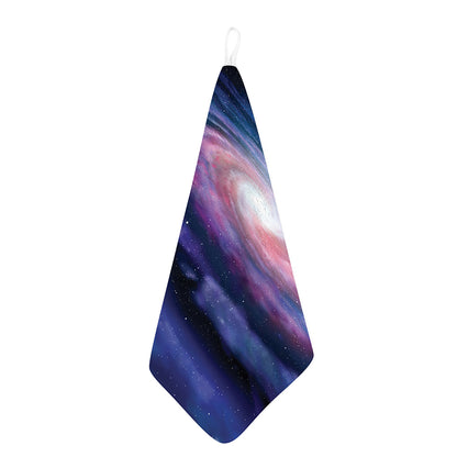 Spiral Milky Way Print Hand Towel