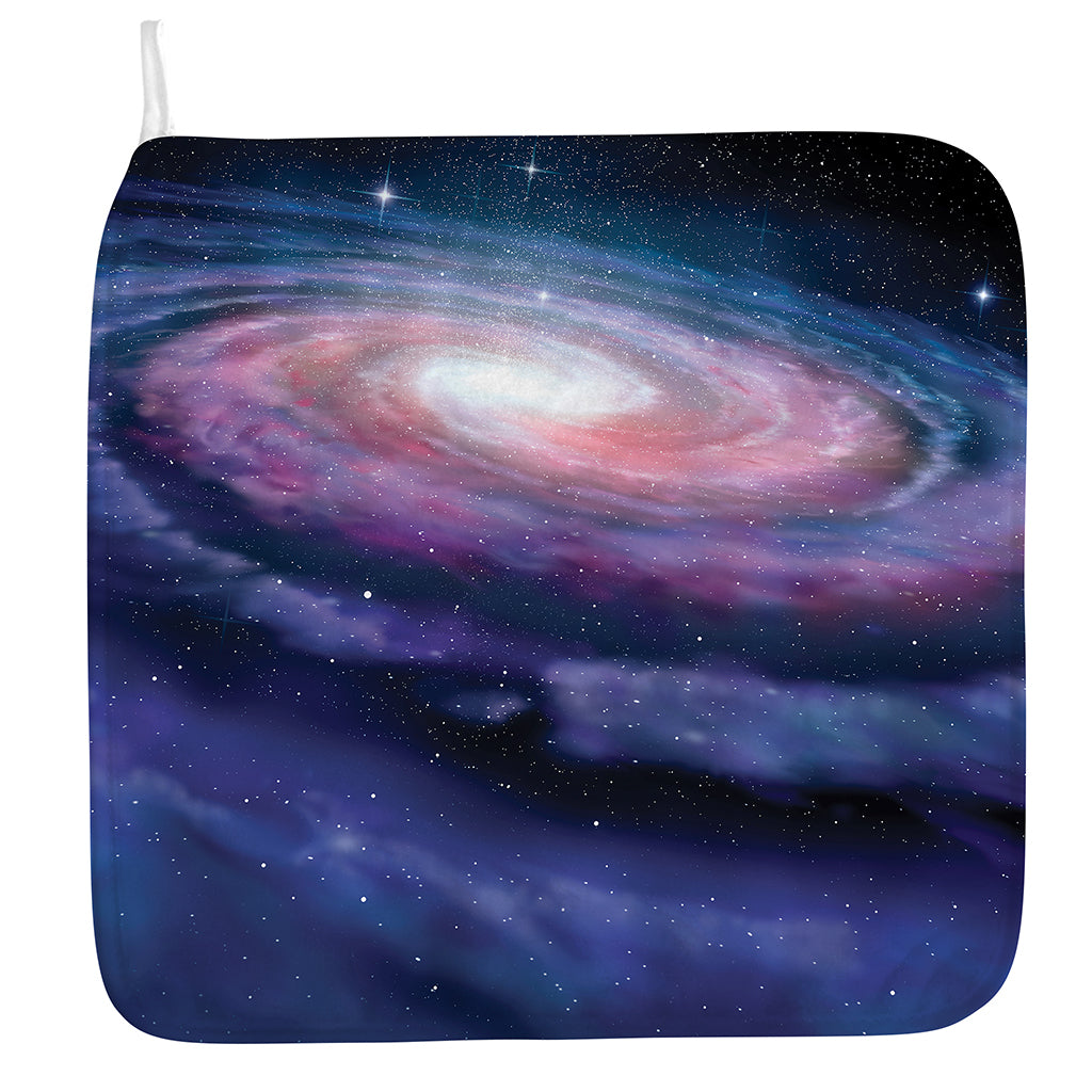 Spiral Milky Way Print Hand Towel