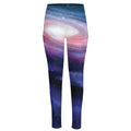 Spiral Milky Way Print High-Waisted Pocket Leggings