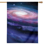 Spiral Milky Way Print House Flag