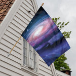 Spiral Milky Way Print House Flag